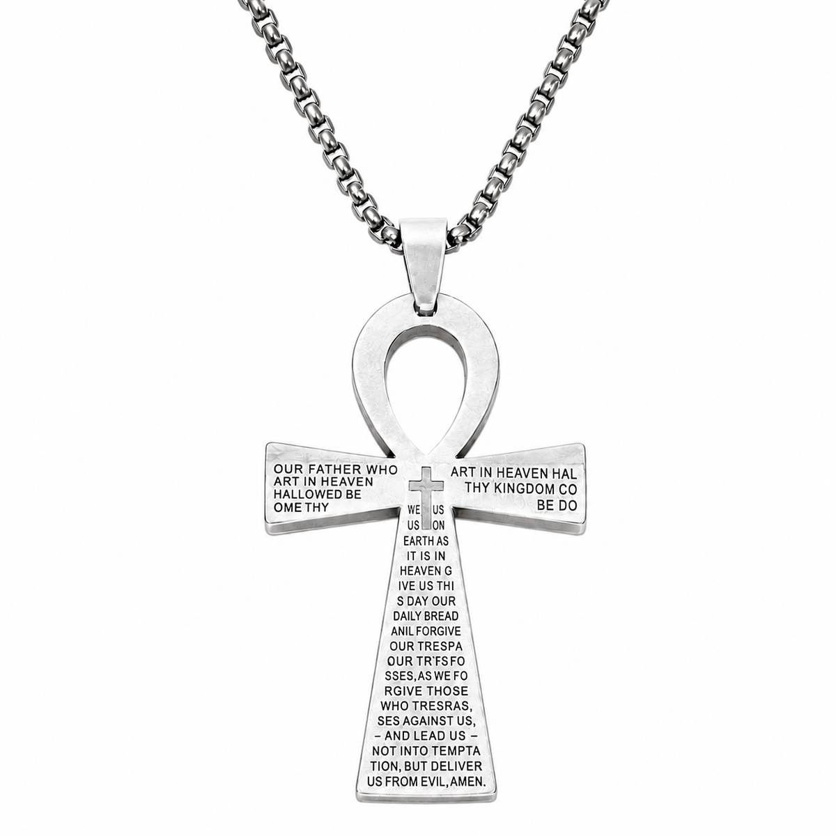 Collier pendentif Croix de Vie Ankh chrétien or