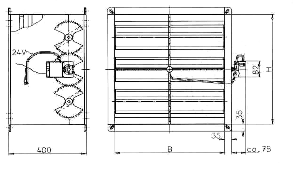 Schako Volumenstromregler VRA-E-HKP, BxH=1003x894mm