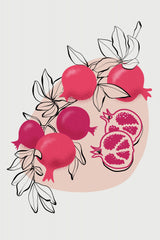 Fathia pomegranates Poster och Canvastavla