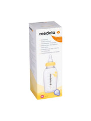 TÅTEFLASKE 250 ML M/SMOKK STØRRELSE MEDIUM - GUL