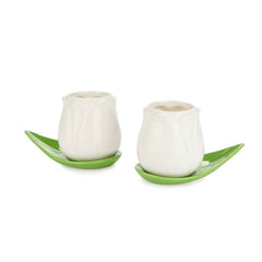 Ensemble de tasses à café Tulipe Blanche