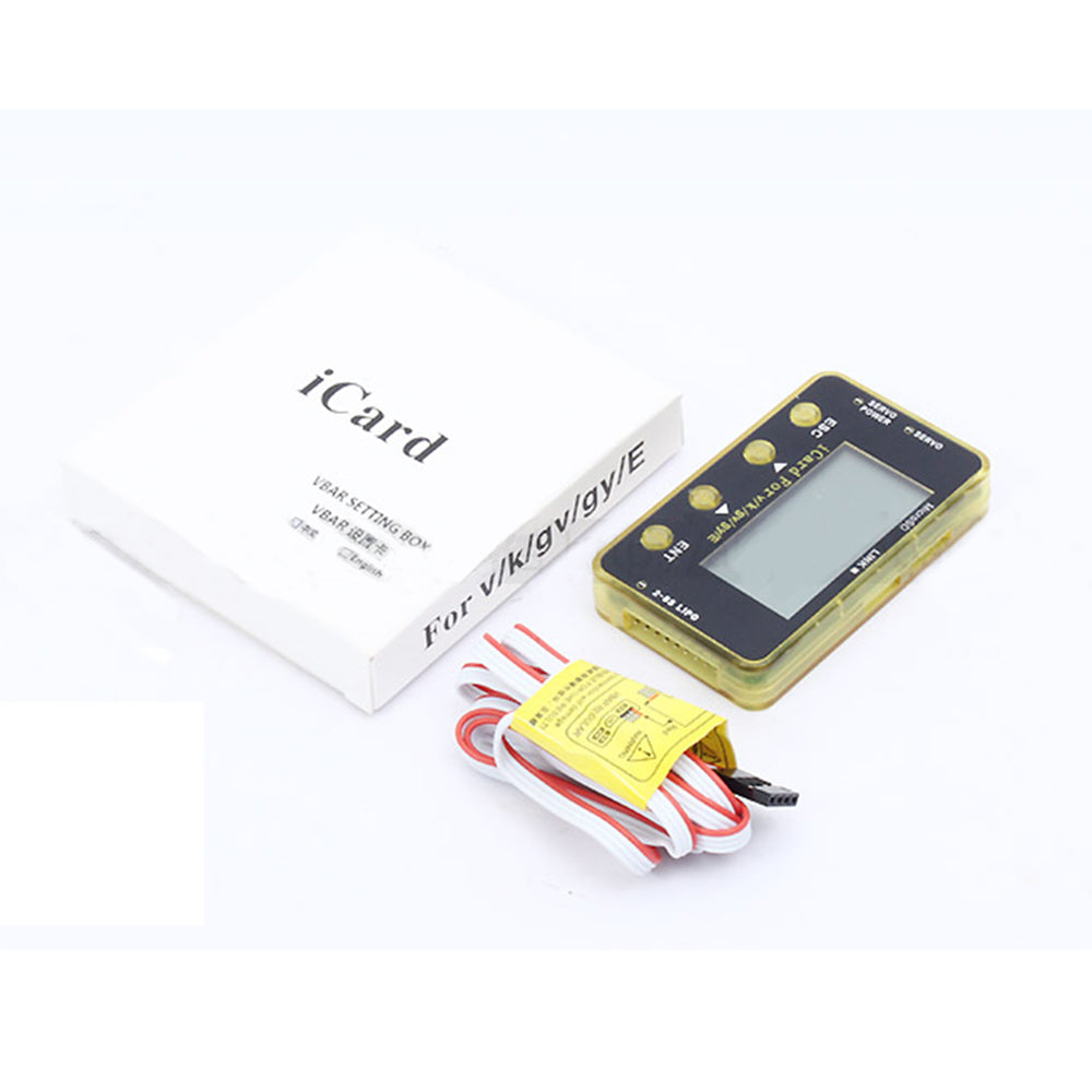 KBAR K-BAR K8 V2 V-BAR Helicopter 3-Axis Gyro FBL iCard Setting Card Box