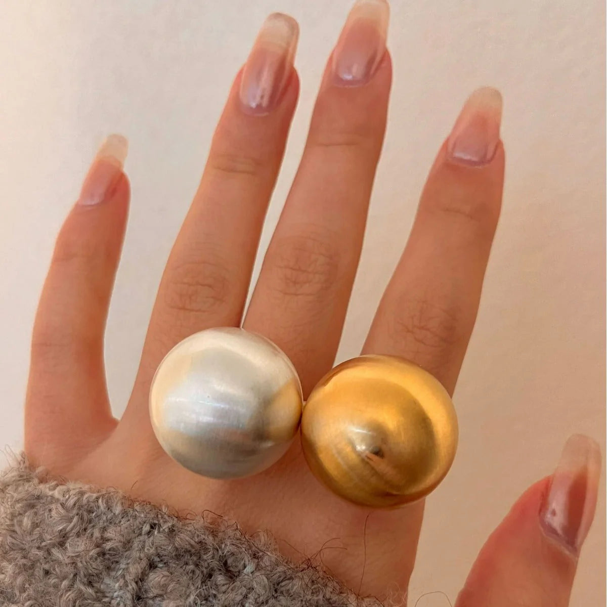 Chunky Ball Statement Ring