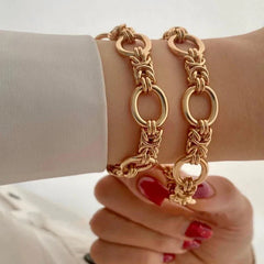 2pc Mixed Chain Bracelet Stack