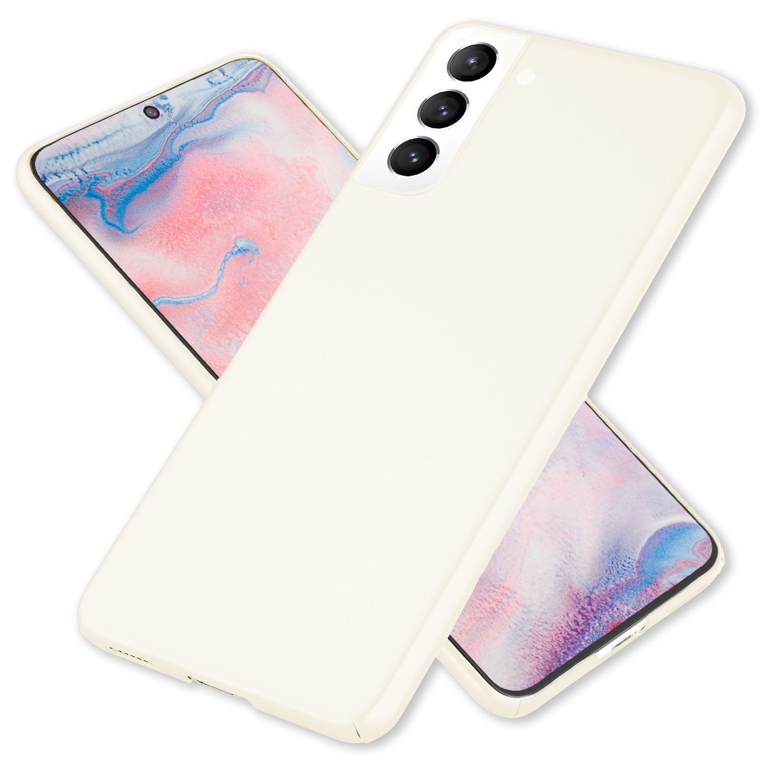NALIA Ultra-Dünnes Hardcase für Samsung Galaxy S22 Plus Weiß NALIA SlimFit Hülle