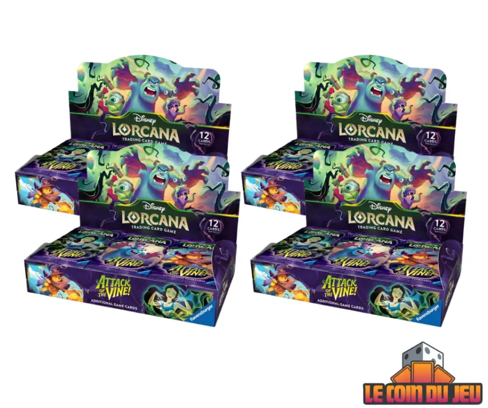 Disney Lorcana Attack of the Vine Booster Box Case of 4 (EN) (2026-07-17) - Disney Lorcana Sealed