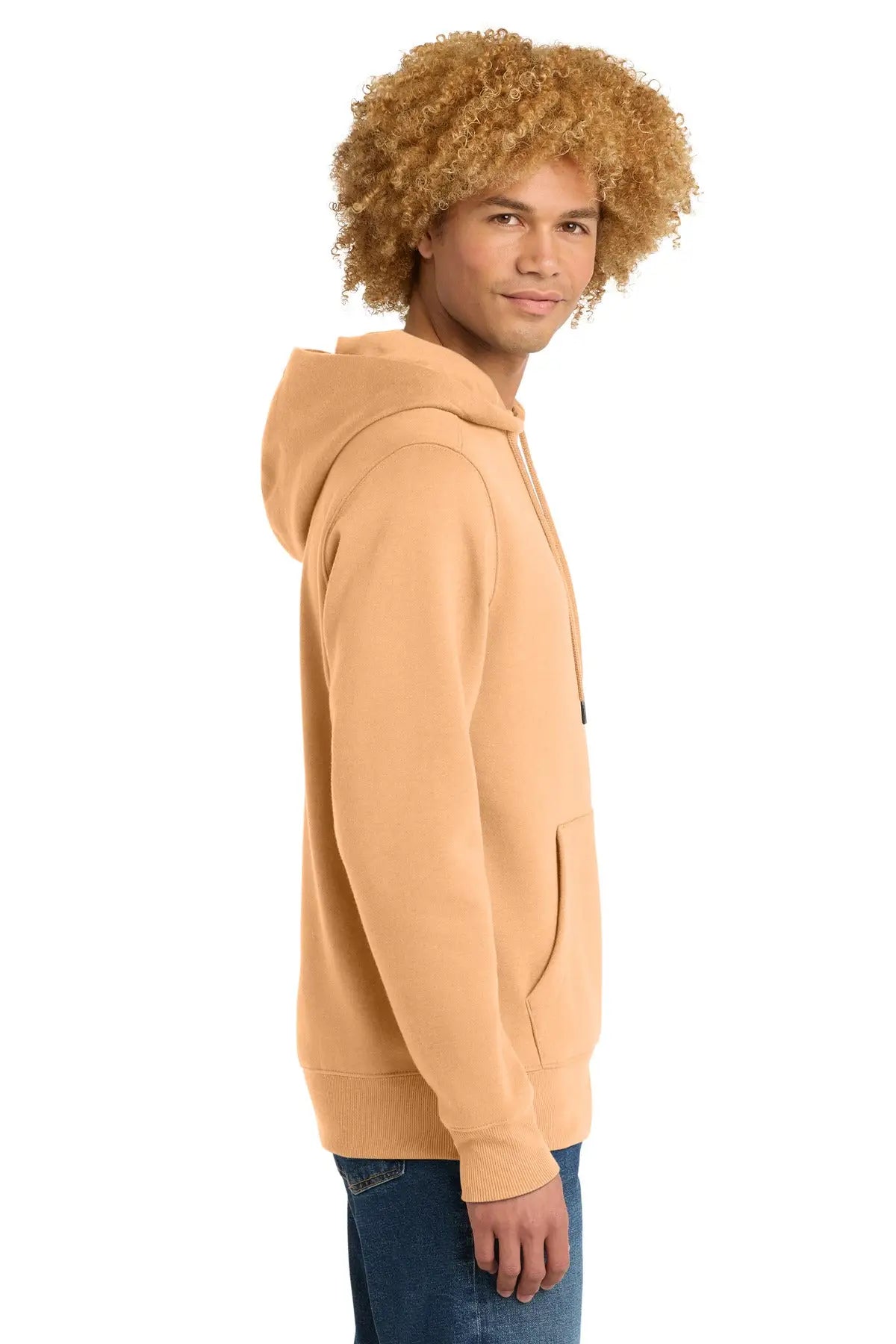 District Dt1101 Perfect Weight Fleece Hoodie - Apricot