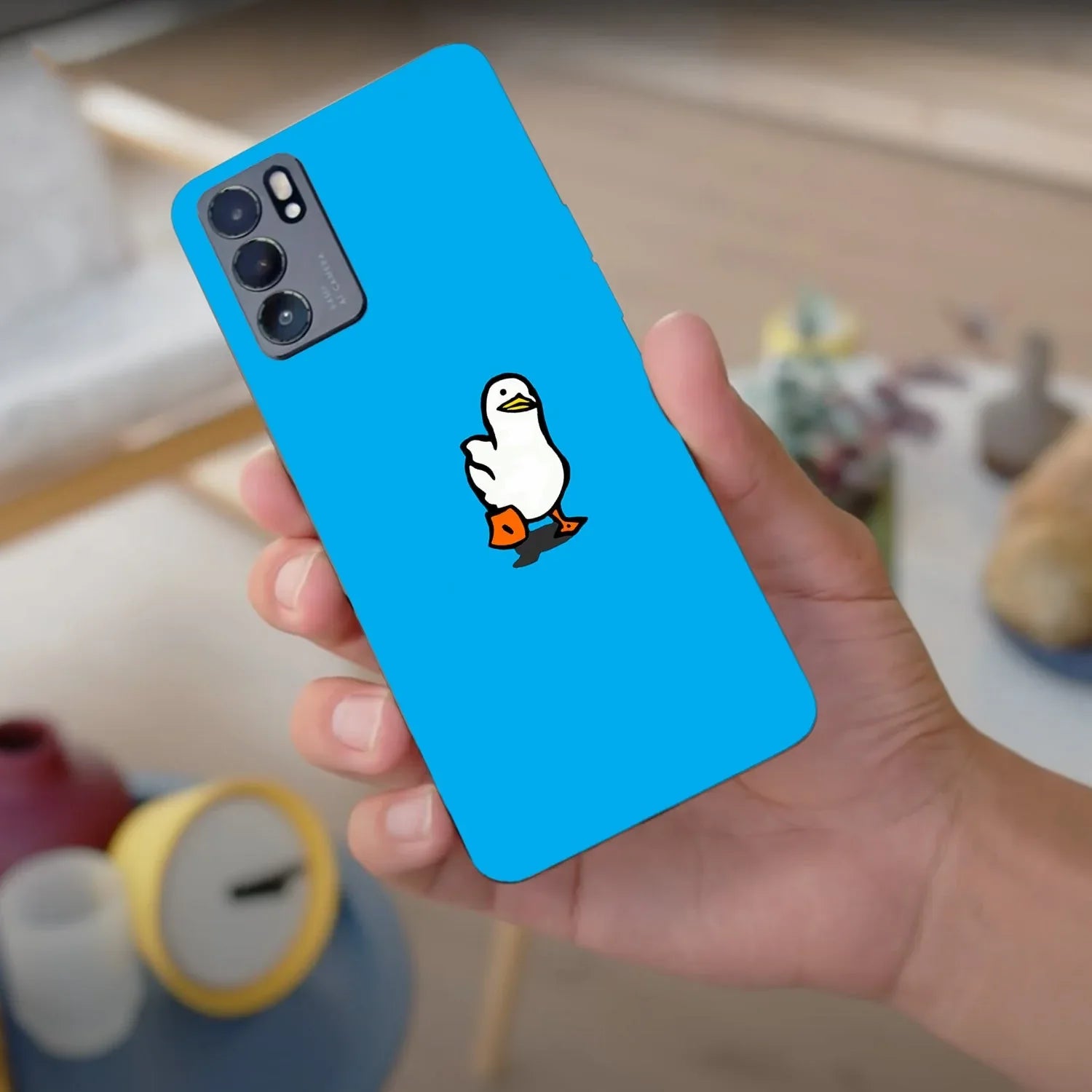 Husa compatibila cu Oppo A16 model Duckduckgo, Silicon, TPU, Viceversa - Viceversa