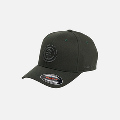 dark green cap with element logo, on a white background