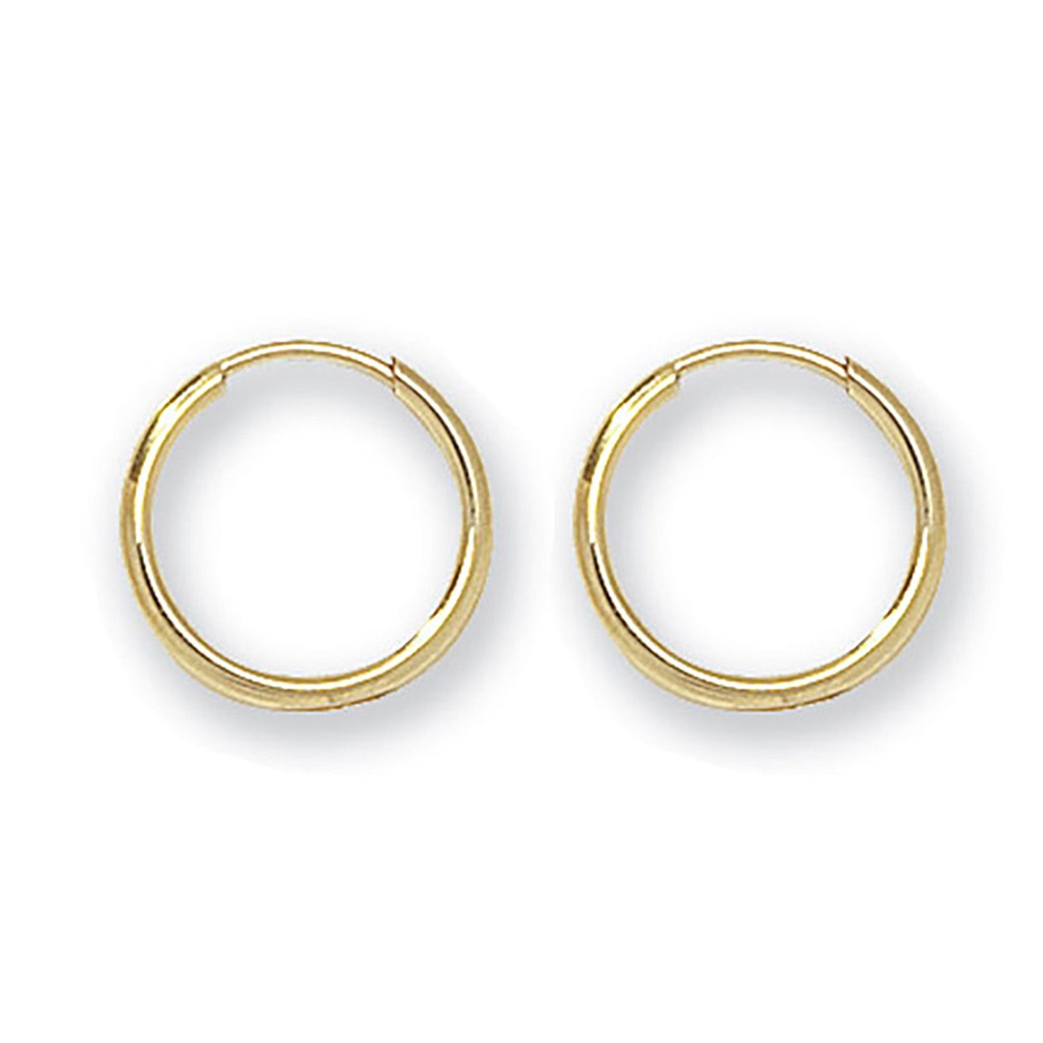 9CT YEL GOLD 8MM SLEEPERS