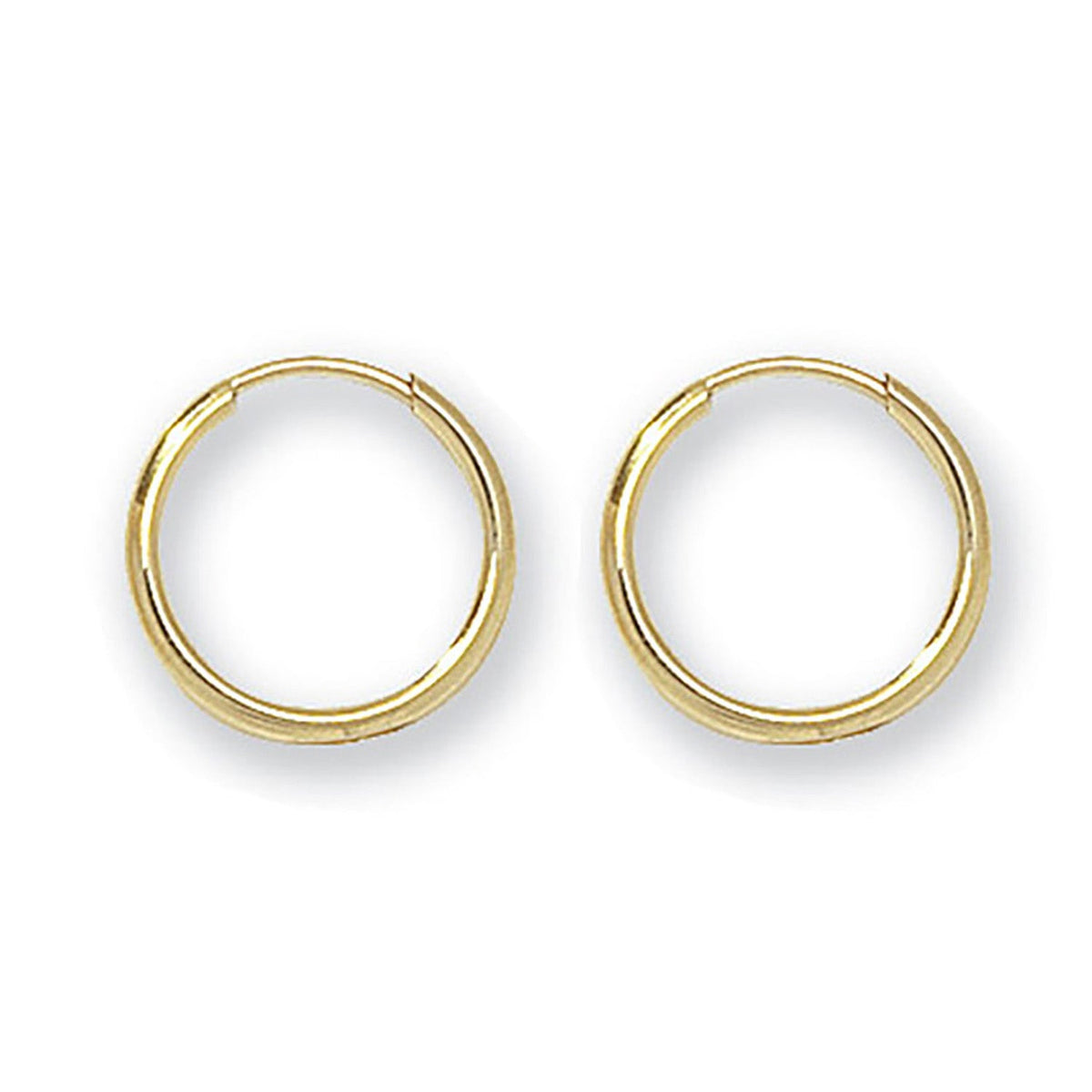 9CT YEL GOLD 8MM SLEEPERS