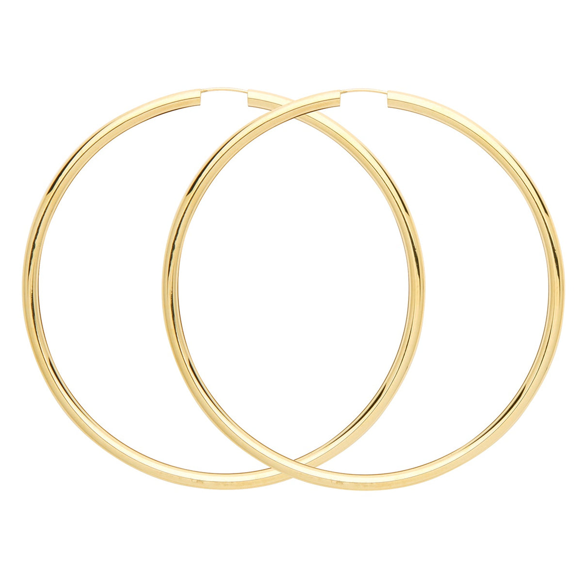 9CT YEL GOLD 65MM SLEEPERS
