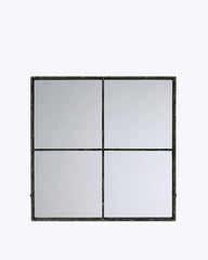 ESPEJO 4 PARTES ANTRACITA 80X80CM