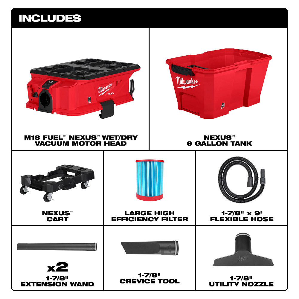 NEXUS 6 Gal Vac w/ PACKOUT