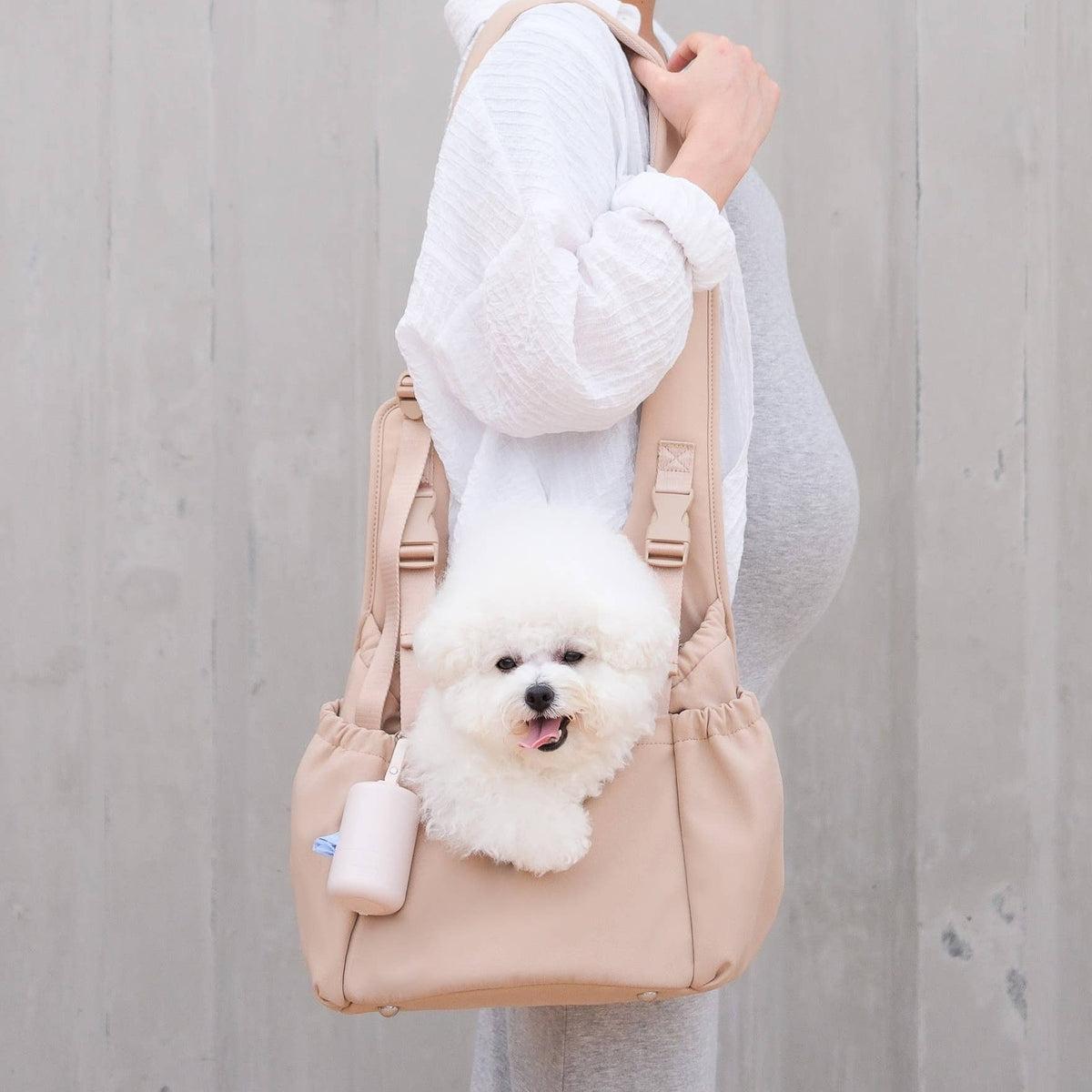 carry me crossbody carrier - beige