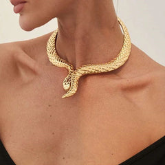 Snake Torque Choker Necklace