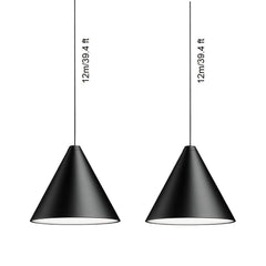 String Light Cone Pendant Light