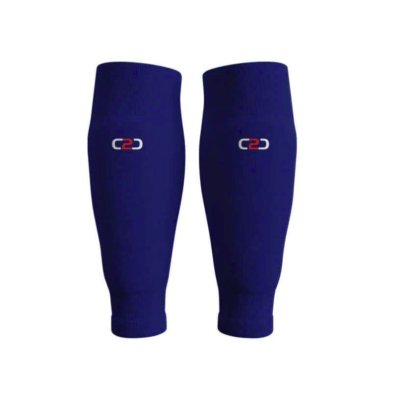C2C Football Footless Socks Light Navy