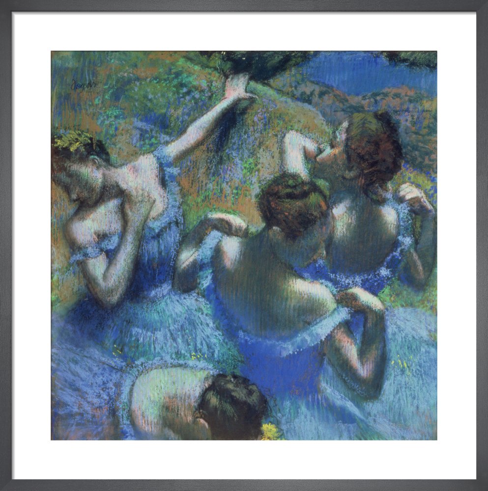 Blue Dancers, c.1899 by Edgar Degas. Framed art print.