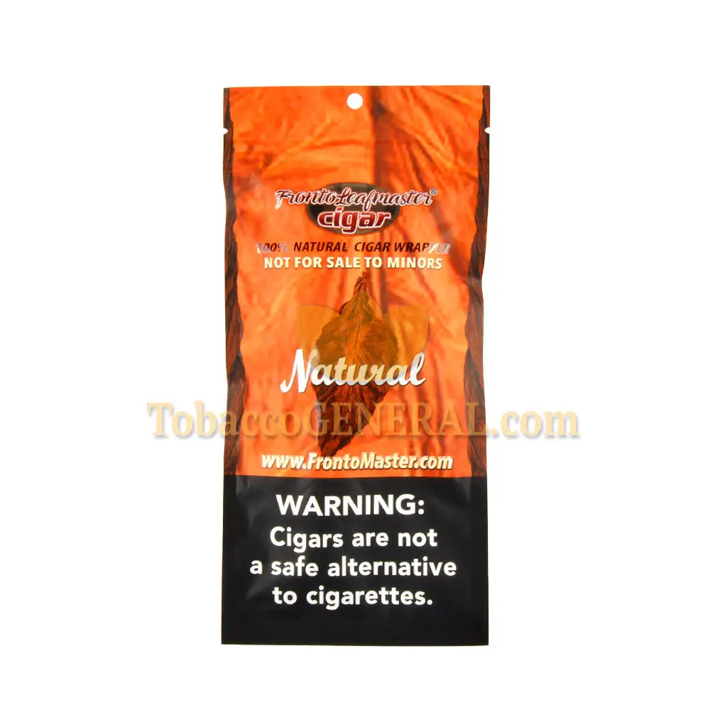 Fronto natural tobacco leaf wrapper packaging