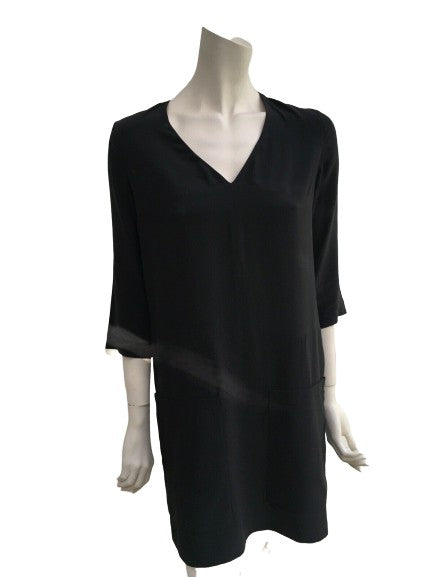 Chloé Chloe Black Shift Mini Phoebe Philo Dress Size F 34 US 2 UK 6 XS ladies