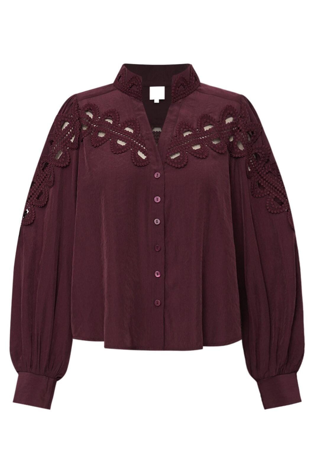 Gossia - Cessiago Blouse G2847 - Plum Bluser