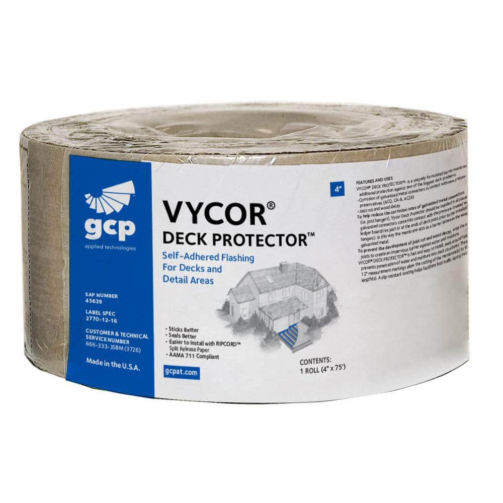 Grace Vycor Deck Protector 4 in. x 75 ft. Roll Fully-Adhered Joist Tape (25 sq. ft.)