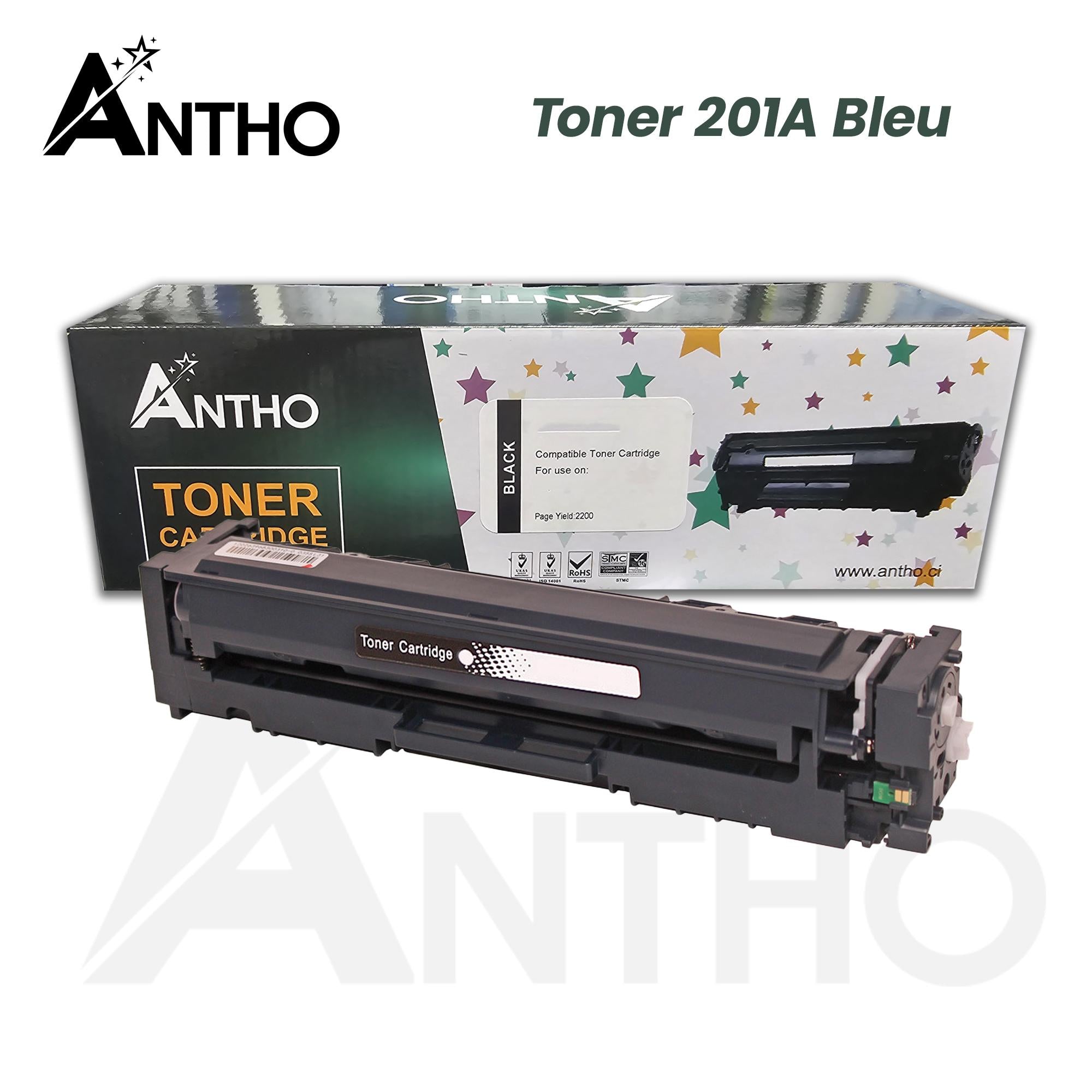 Toner compatible 201A Bleu - CF401A - Ant - Bleu