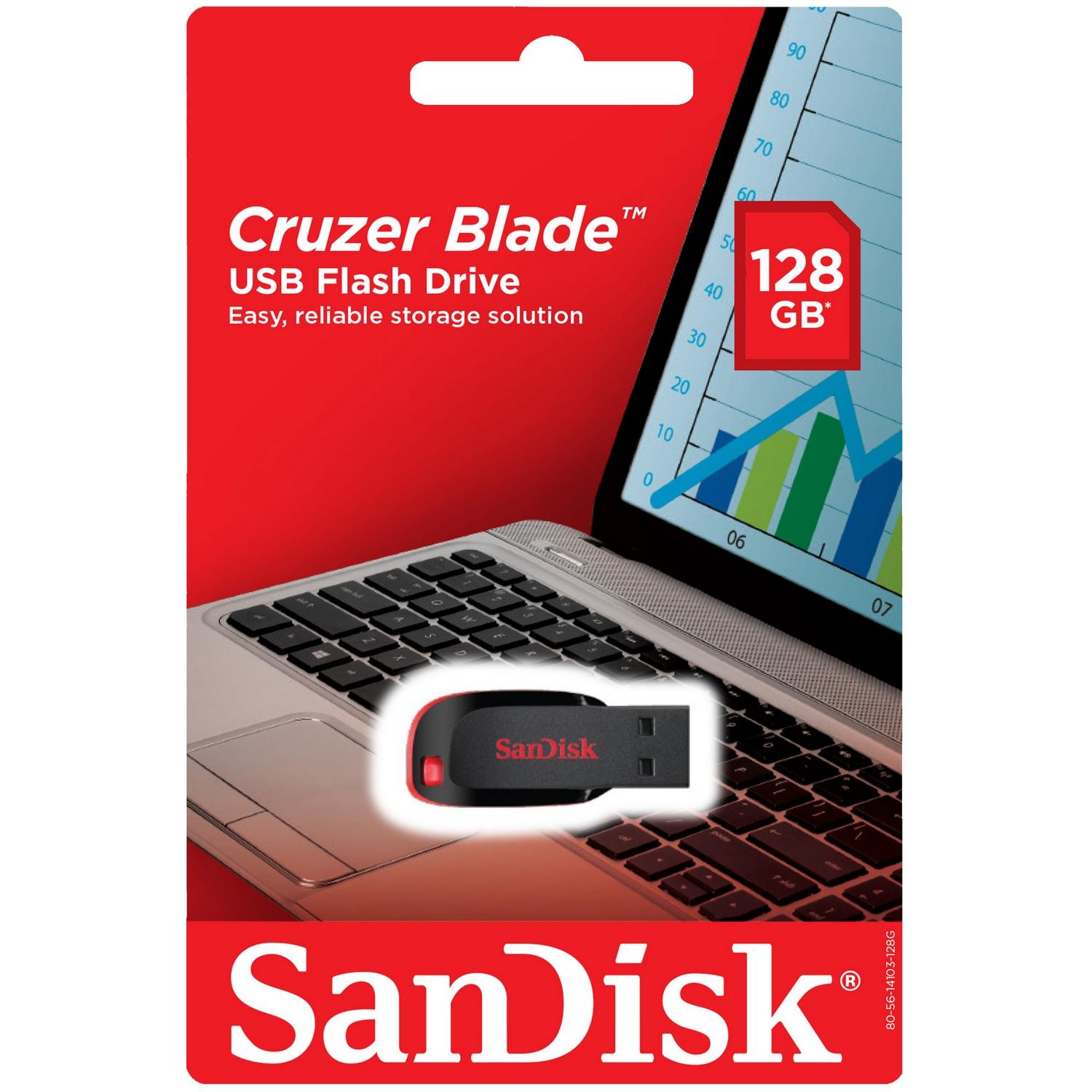 Clé USB Cruzer Blade 128 Go - 128GB - 128 GB (SDCZ50-128G-B35)