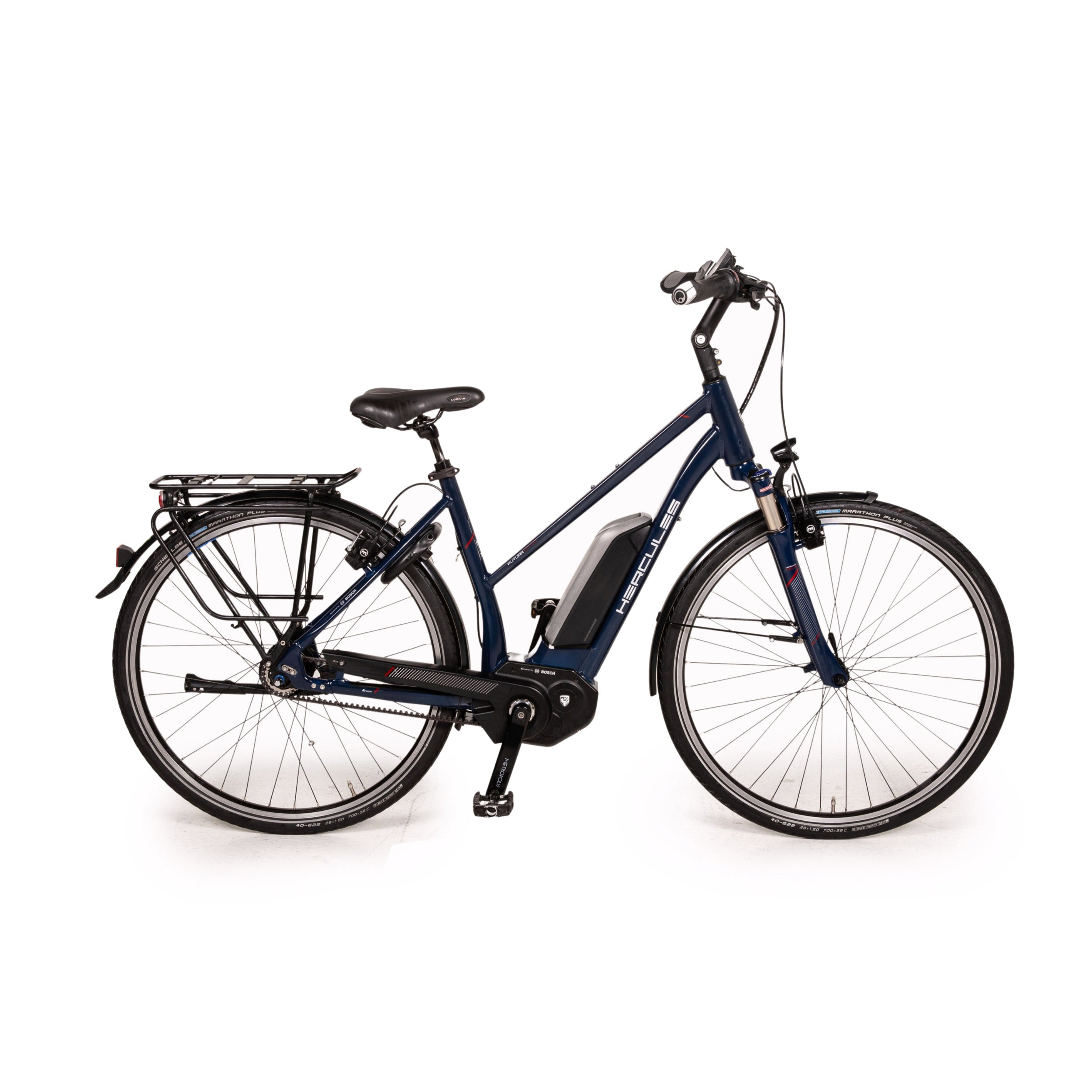 Hercules FUTURA R8 GATES 500 2016 E-City Bike RH 50cm 28" Blau Fahrrad