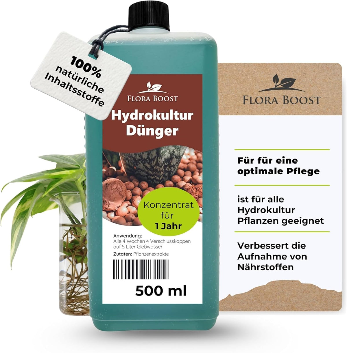 Hydrokultur Dünger von Flora Boost für optimales Pflanzenwachstum