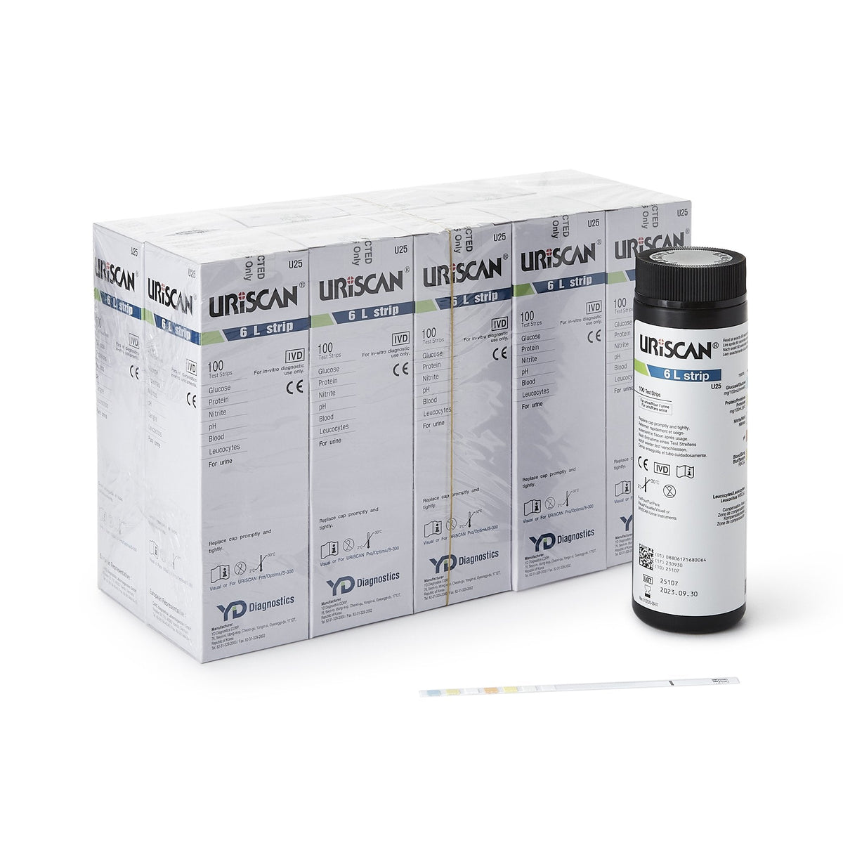 URISCAN Urine Reagent Strip, 1 Bottle () - Img 1