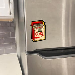 Crispy fridge cigarette magnet, funny soda magnet, silly coke magnet,  crispy fridge cig
