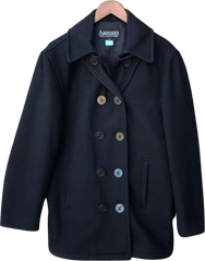 90’s Black Wool Coat by Aberdeen Collection