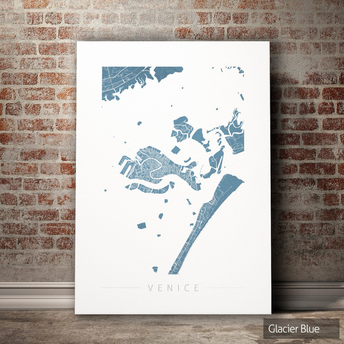 Venice Map: City Street Map of Venice Italy - Colour Series Art Print