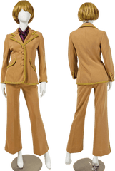 60’s Braided Trim Three Piece Skirt Pantsuit Set by Lilli Ann
