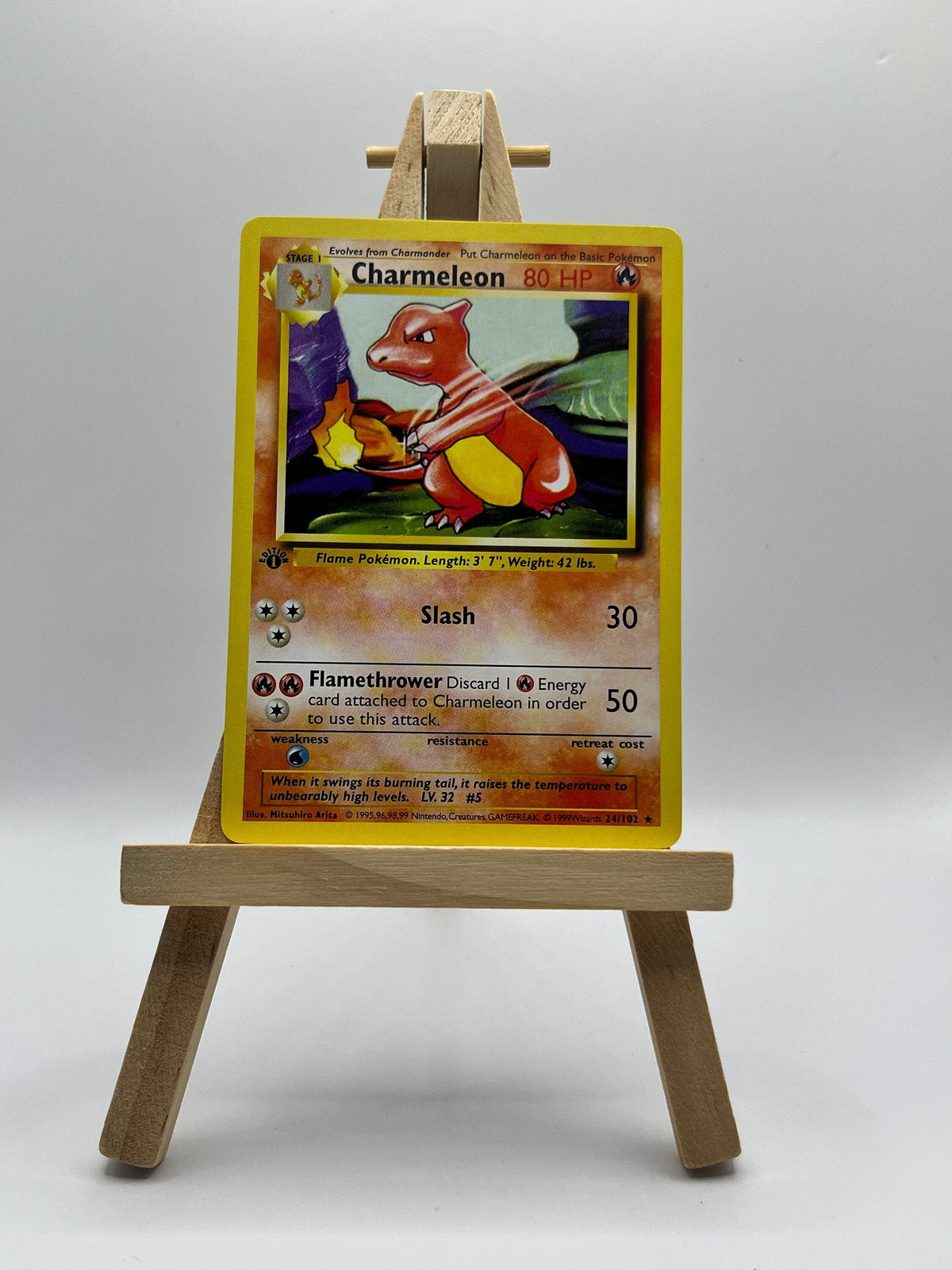 Charmeleon · Base Set First Edition #24(Shadowless)