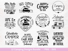 Plotterdatei Camping Wohnwagen Svg , Plotterdatei Camper, Camping Sprüche, Camping Sprüche Schriftzüge - Camper Svg - Laserdatei Camping