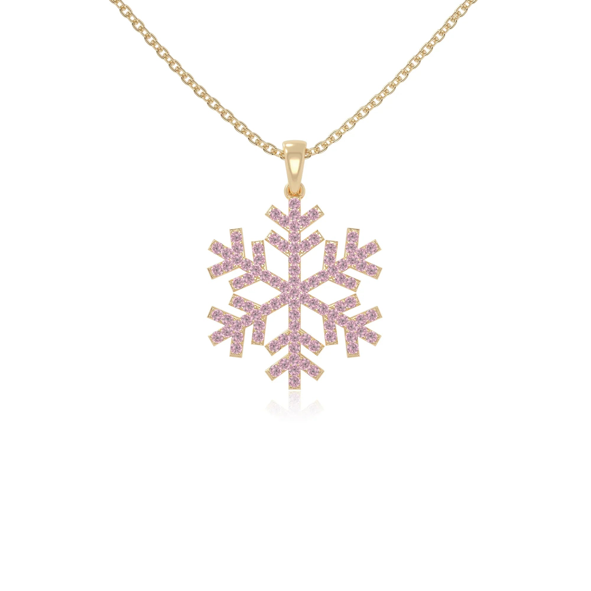 natural pink-tourmaline infinity love knot necklaces in yellow gold vermeil