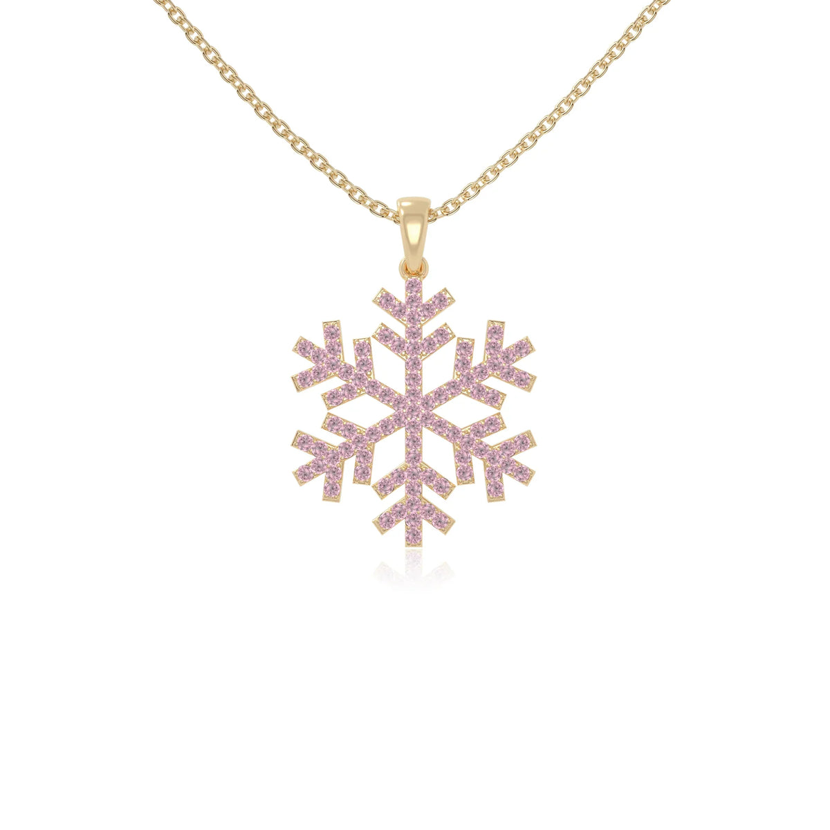 natural pink-tourmaline infinity love knot necklaces in yellow gold vermeil