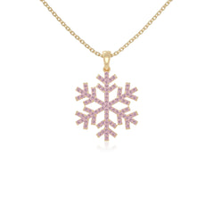 natural pink-tourmaline infinity love knot necklaces in yellow gold vermeil