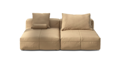 vetsak | Sofa Set 01 XLarge - Leather - Beige | Modulares Sofa | 3.5 Sitzer