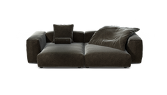 vetsak | Sofa Set 02 XLarge - Suave - Anthracite | Modular Sofa | 3.5 Seater | Big Sofa