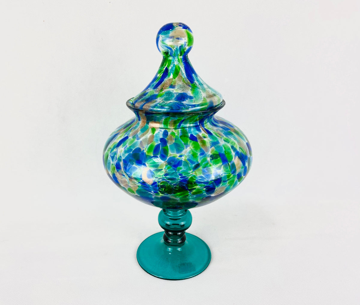 Bombonera decorativa azul