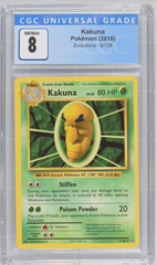 Pokemon - Kakuna - Evolutions 2016 - CGC 8.0 Vintage Trading Card Singles Pokemon
