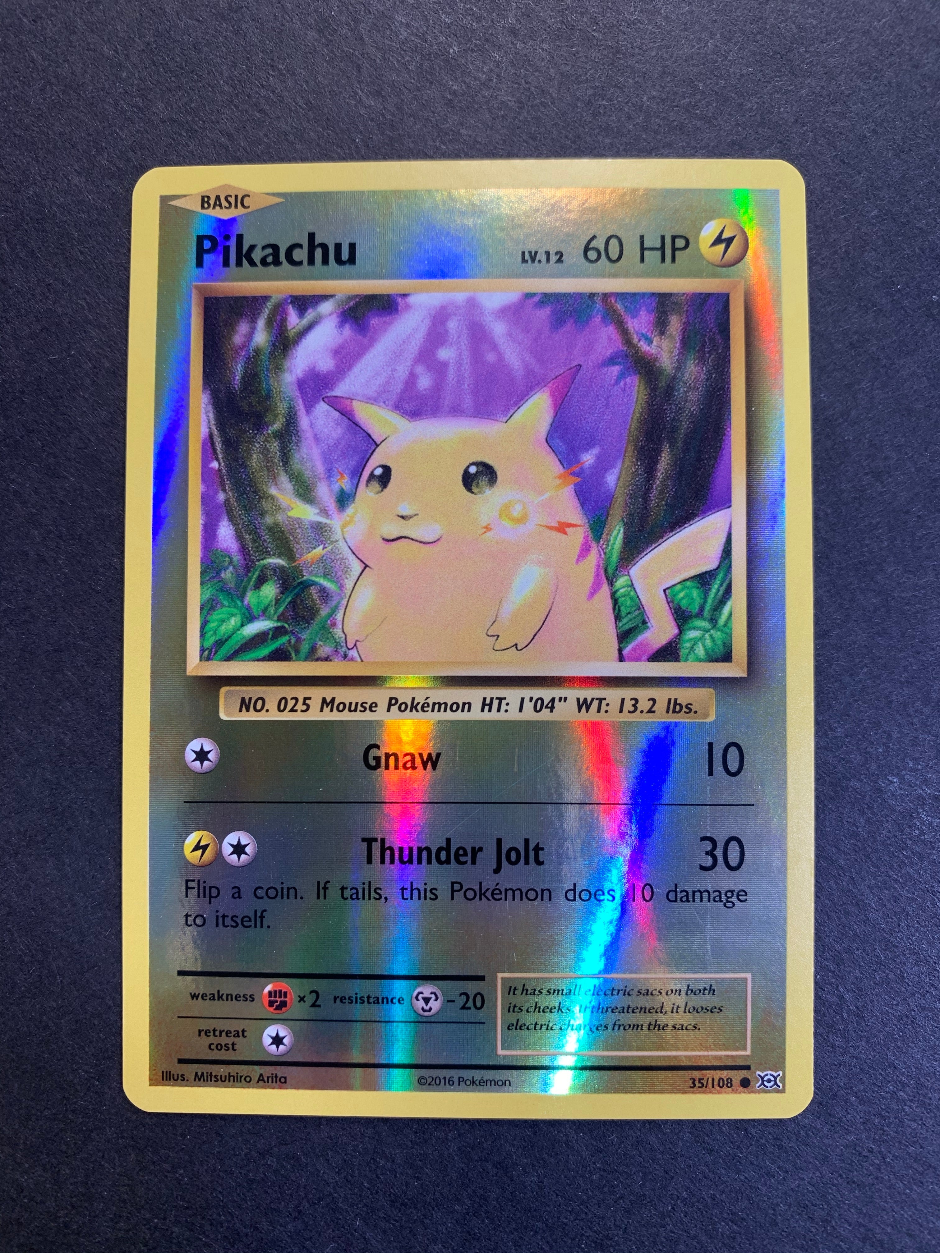 Pikachu - 35/108 Reverse Holo - XY Evolutions Set