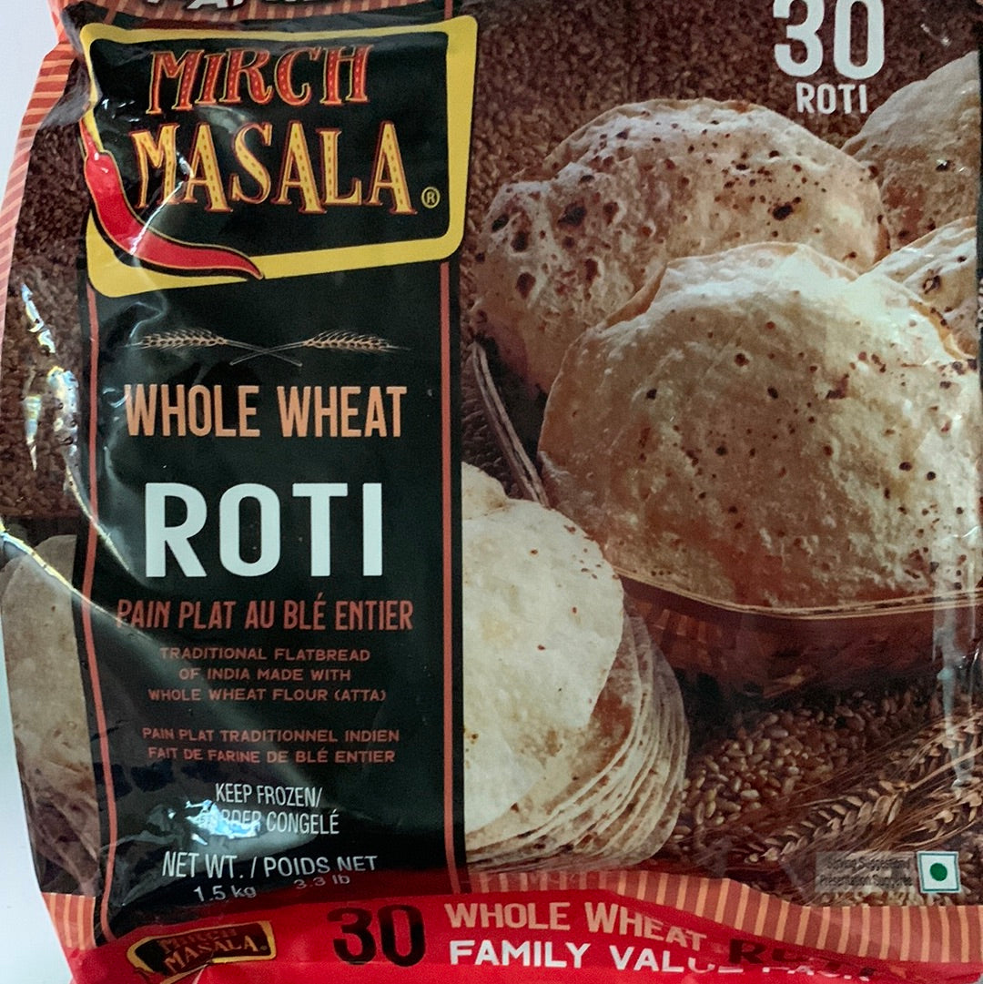 Mirch masala -  Whole wheat roti- Frozen - 1.5 kg