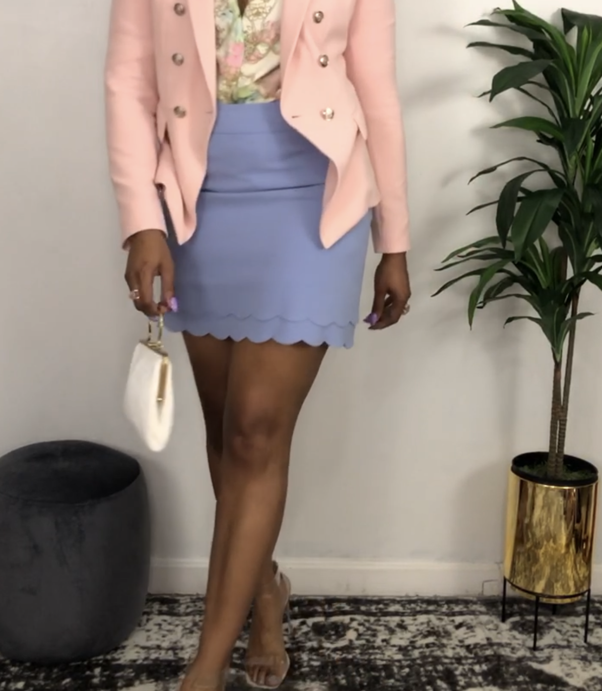 Periwinkle Mini Skirt 4