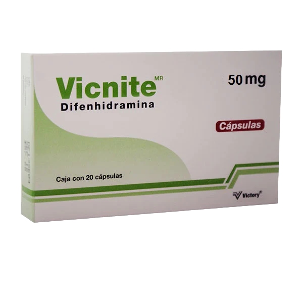DIFENHIDRAMINAVICNITE DIFENHIDRAMINA C/20 CAPS. 50 MG