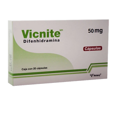 DIFENHIDRAMINAVICNITE DIFENHIDRAMINA C/20 CAPS. 50 MG
